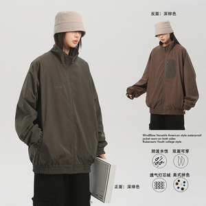 春季两面穿防水夹克深绿色JK053-P80控128现货,日系jk穿搭光腿神器图片