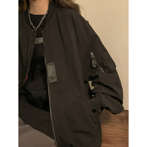 2023女模春季新款高品质棒球领夹克外套 绿色 JK040-P78图片