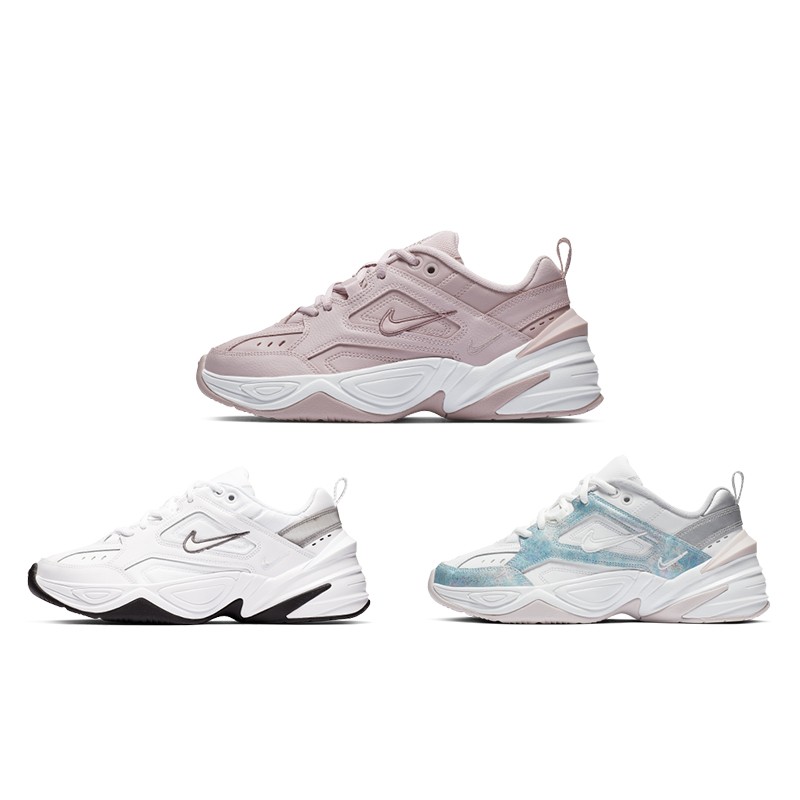 Nike M2K Tekno 女款 蓝白色粉色低帮老爹鞋 AO3108-500-103