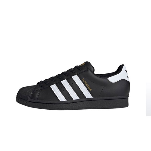 超酷 adidas originals Superstar 贝壳头男女黑白潮流板鞋EG4959