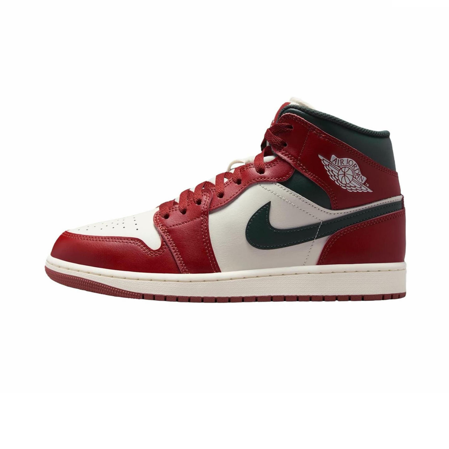 Jordan Air Jordan 1 红白 中帮 复古篮球鞋 男女同款 DQ8426-105
