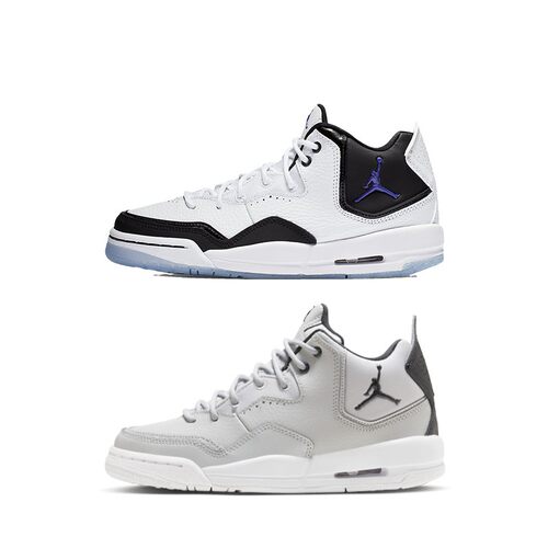 Jordan Courtside 23 GS 白黑灰色中帮复古篮球鞋 AR1002-104-002