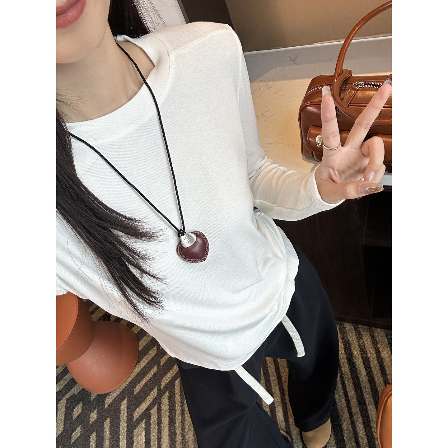 万物皆可搭！~多色羊毛正肩打底衫女2026新款春圆领长袖t恤打底衫,女装/女士精品,卫衣/绒衫,淘宝优惠券,粉丝福利购,淘宝优惠卷