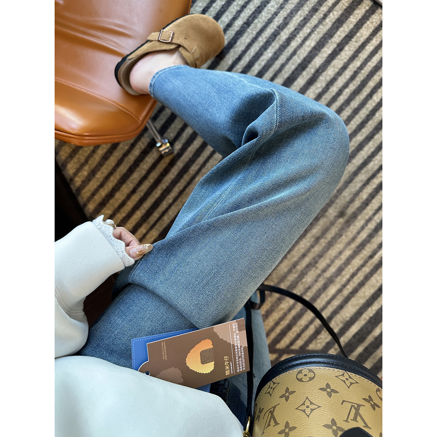 怒推！直腿神裤~窄版直筒牛仔裤