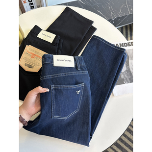 女2026新弹力九分薄款 凉感玉醋冰丝法棍牛仔裤 直筒裤 腿精日常