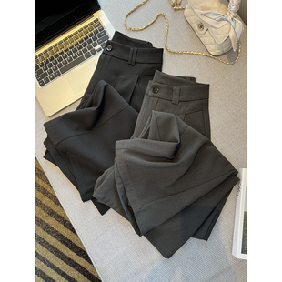 子女2026新款 宽松直筒阔腿裤 松弛垂感拖地休闲西裤 不费力时髦