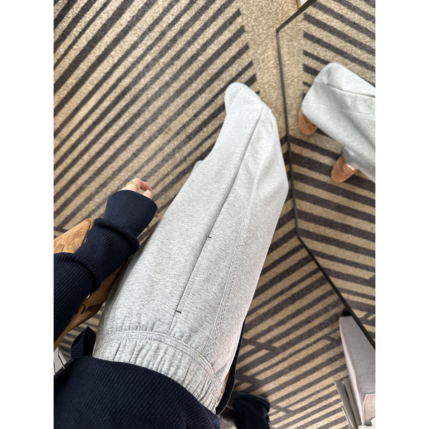 神级舒适！~侧绣线宽松阔腿卫裤高腰直筒垂感休闲裤子女春季长裤,女装/女士精品,休闲裤,淘宝优惠券,粉丝福利购,淘宝优惠卷