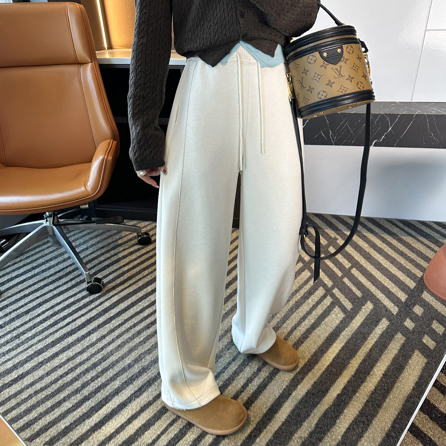 质感太jue了！~云感糯米休闲裤女