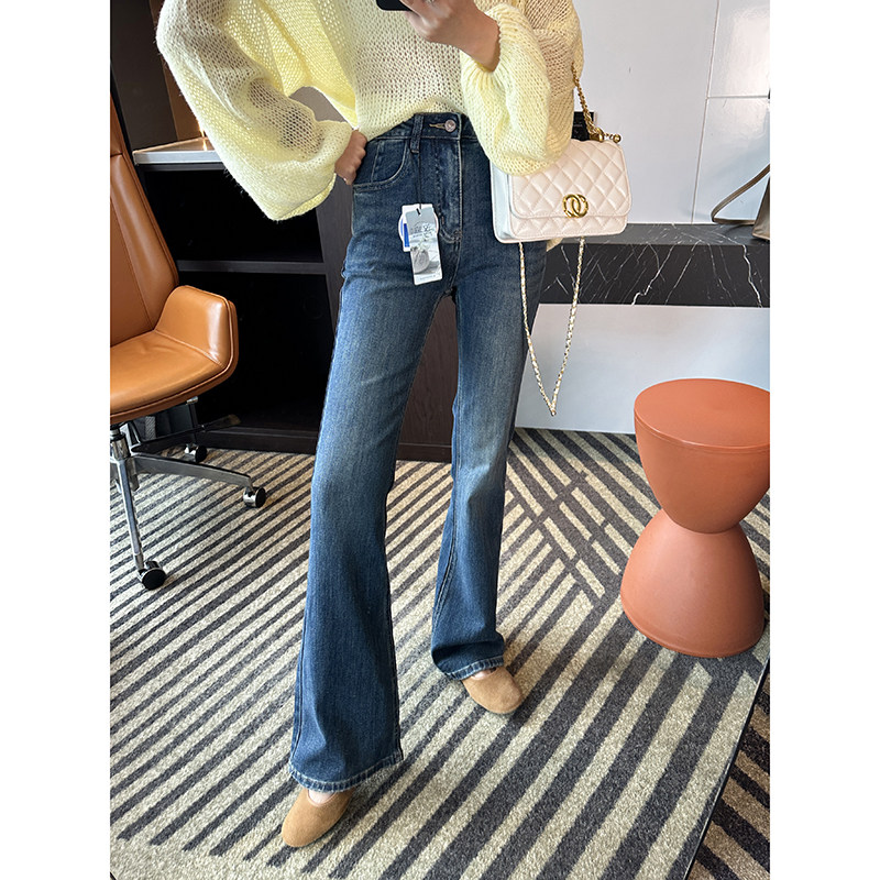 版型标杆~！高腰显瘦微喇叭裤女2026春季新款弹力柔软汉麻牛仔裤,女装/女士精品,牛仔裤,淘宝优惠券,粉丝福利购,淘宝优惠卷