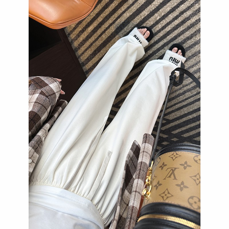 实力好穿！~垂感糯米裤子女2025