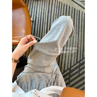 女春夏宽松直筒垂感阔腿裤 2026新款 轻薄抖抖休闲裤 舒适慵懒风