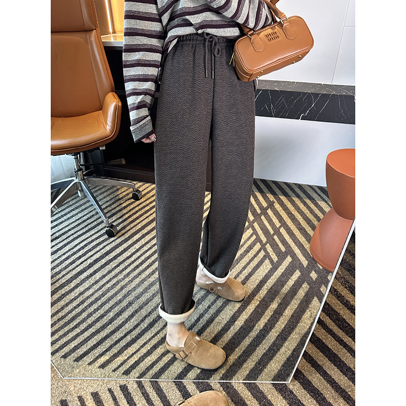 梨形身型必入！小个子休闲哈伦裤子女冬季加绒加厚羊毛九分奶奶裤,女装/女士精品,休闲裤,淘宝优惠券,粉丝福利购,淘宝优惠卷