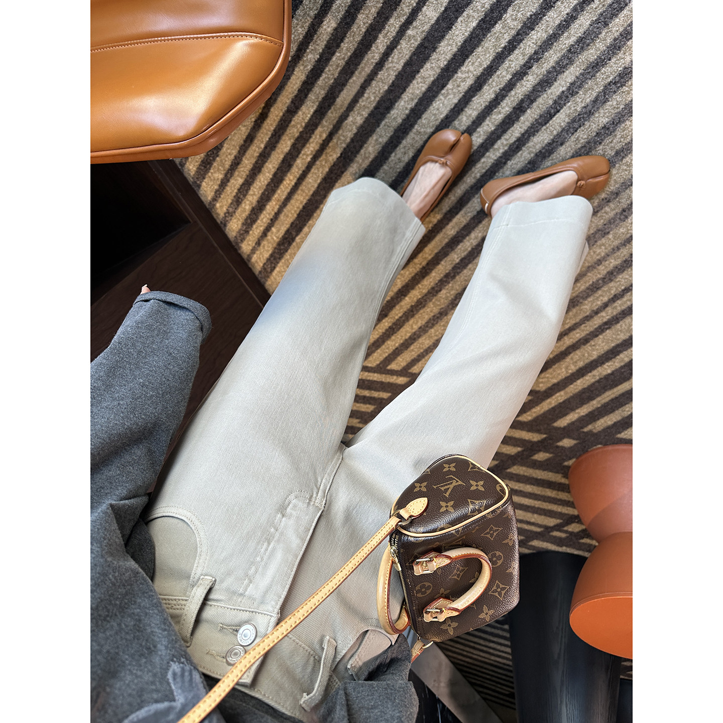 重工三车线！~卡其色直筒牛仔裤女春季新款弹力九分宽松阔腿裤子,女装/女士精品,牛仔裤,淘宝优惠券,粉丝福利购,淘宝优惠卷