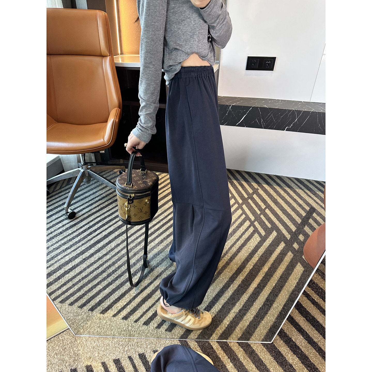 遮肉力MAX！~两穿束脚抽绳卫裤女高腰宽松阔腿休闲裤子女2026新款,女装/女士精品,休闲裤,淘宝优惠券,粉丝福利购,淘宝优惠卷