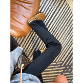 王返场 韩版 高腰牛仔裤 镇店裤 女2026新款 春季 显瘦百搭微喇叭裤