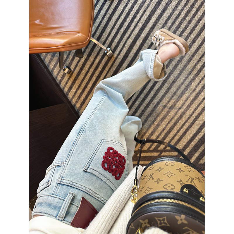 国风刺绣~特别版！设计感牛仔裤