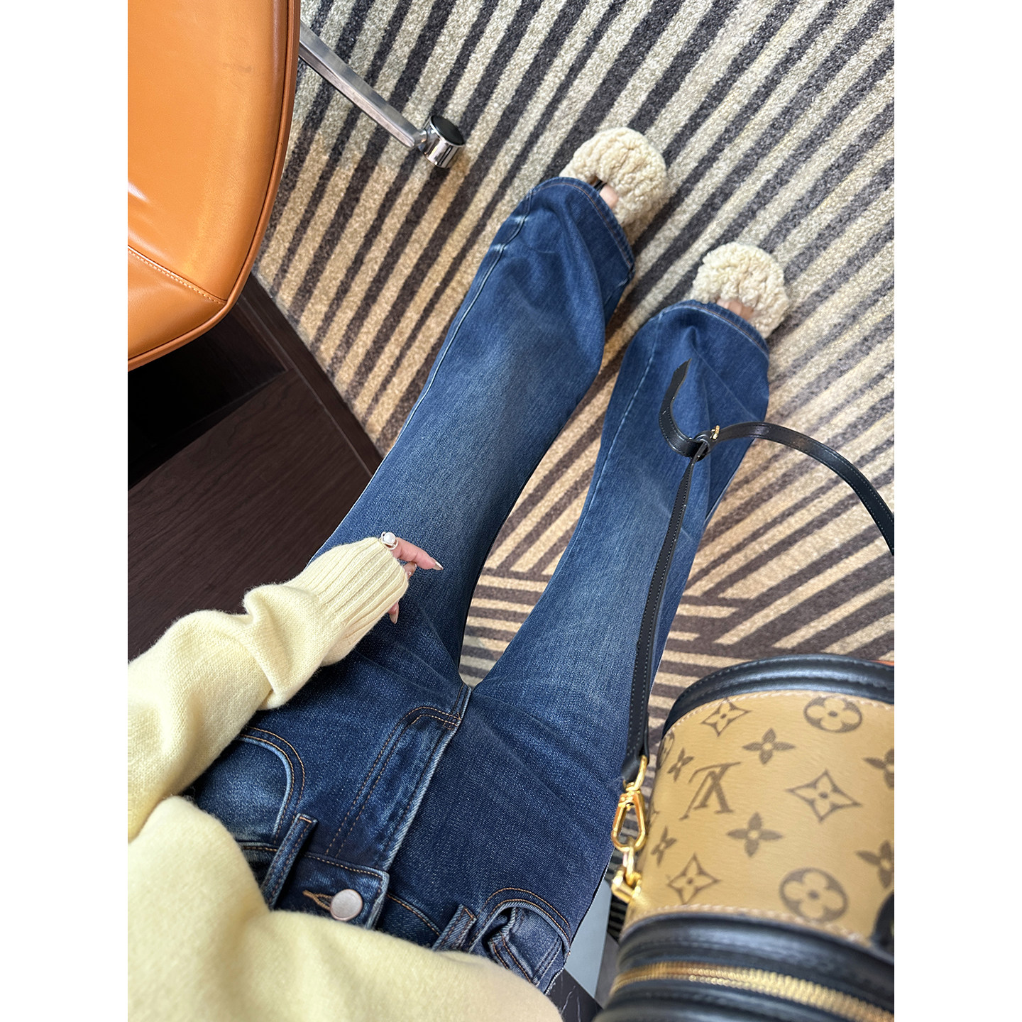 回头率超高！~不贴腿喇叭牛仔裤