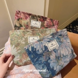 Ретро косметичка, вместительная и большая портативная сумка для хранения для путешествий с молнией, увеличенная толщина
