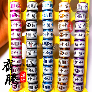 高品质回纹款种鸽环现货定制鸽子镂空雕刻足环种鸽环