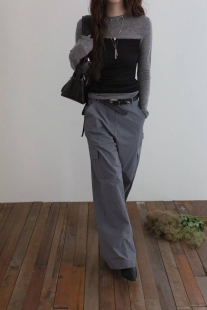 裤 韩国东大门2025秋季 工装 显瘦宽松直筒裤 新款