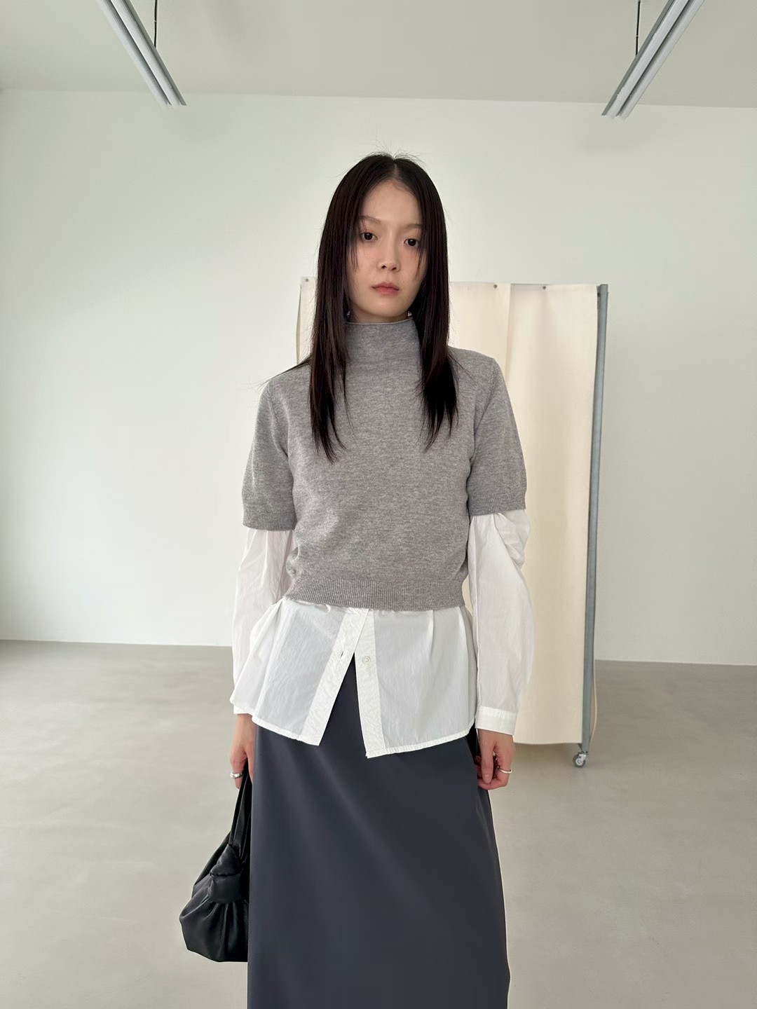 韩国东大门2025秋季新款时尚百搭圆领套头毛衣女
