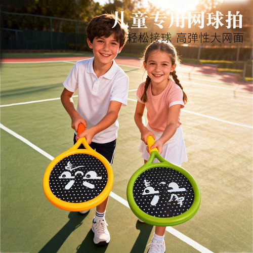 儿童网球拍羽毛球亲子互动器材