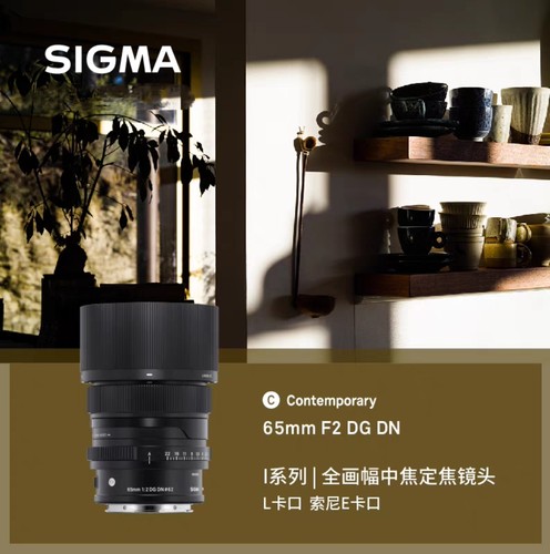 【国行】适马65mm F2DGDN全画幅定焦大光圈人像镜头E卡口L卡口