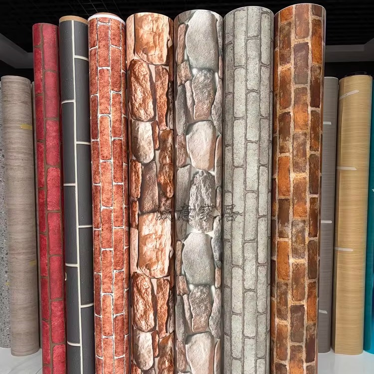 仿砖纹墙贴自粘防水客厅墙面装饰