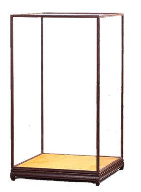 鸡翅木玻璃罩展示柜佛像宝笼