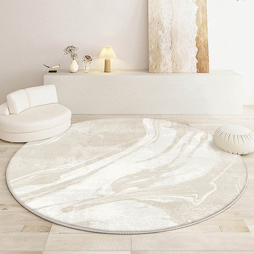 恒亚斯日式侘寂风圆形新品地垫