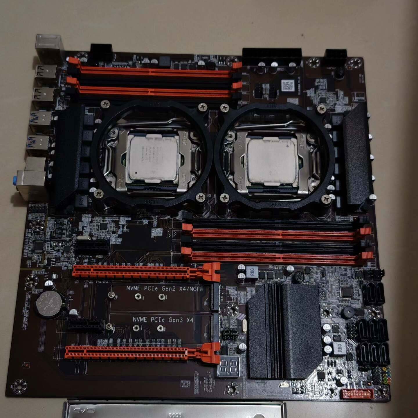 可议价X99双路主板2颗E5-其它元器件