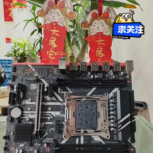 议价X99D4M4 DDR4 真芯片双M2主板可维修