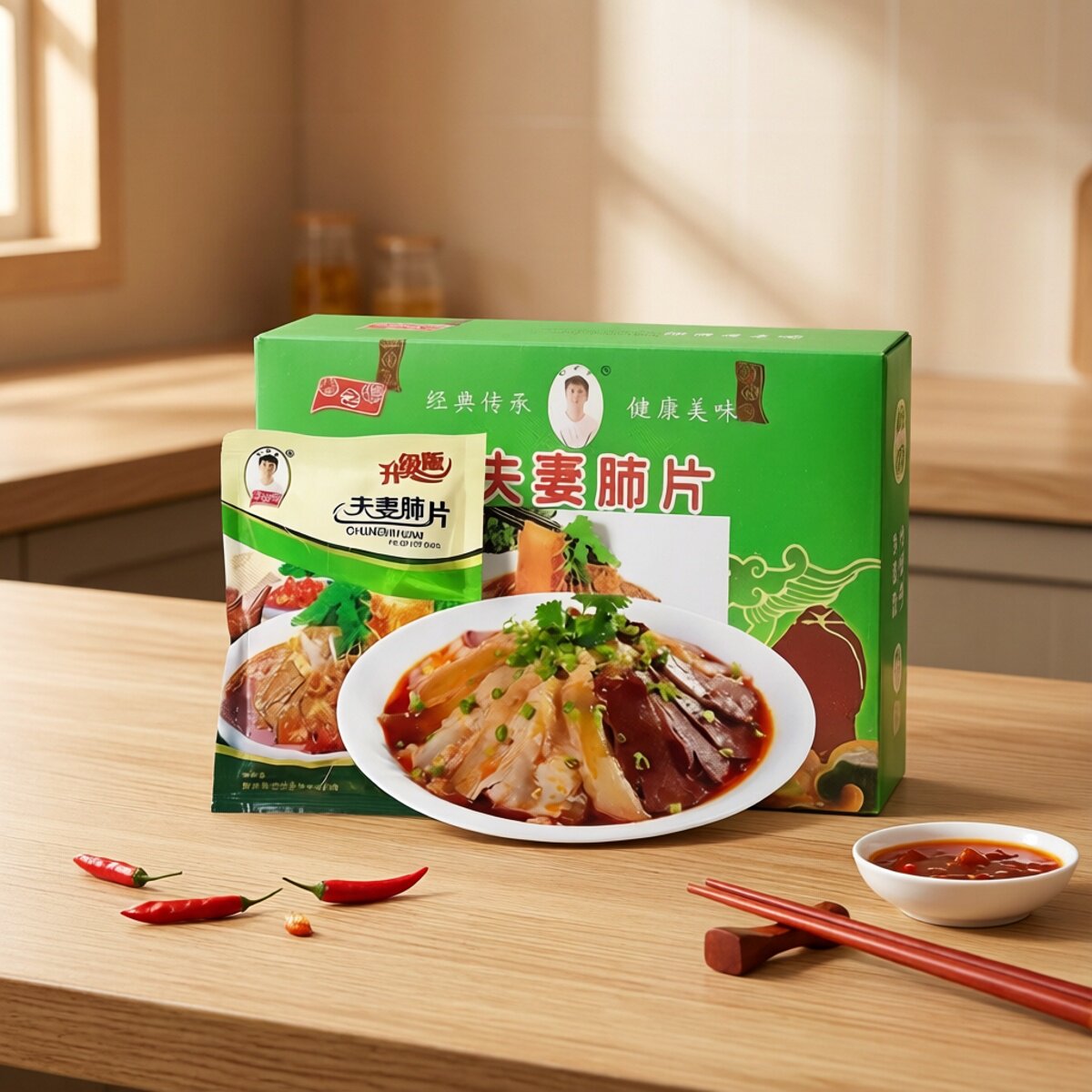 四川春之源夫妻肺片红油麻辣牛肚牛杂肉牛舌特色凉菜商用整箱40袋