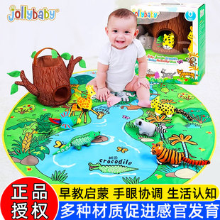 2歲新生兒禮物6個月 jollybaby嬰兒游戲毯滿月寶寶禮盒早教玩具0