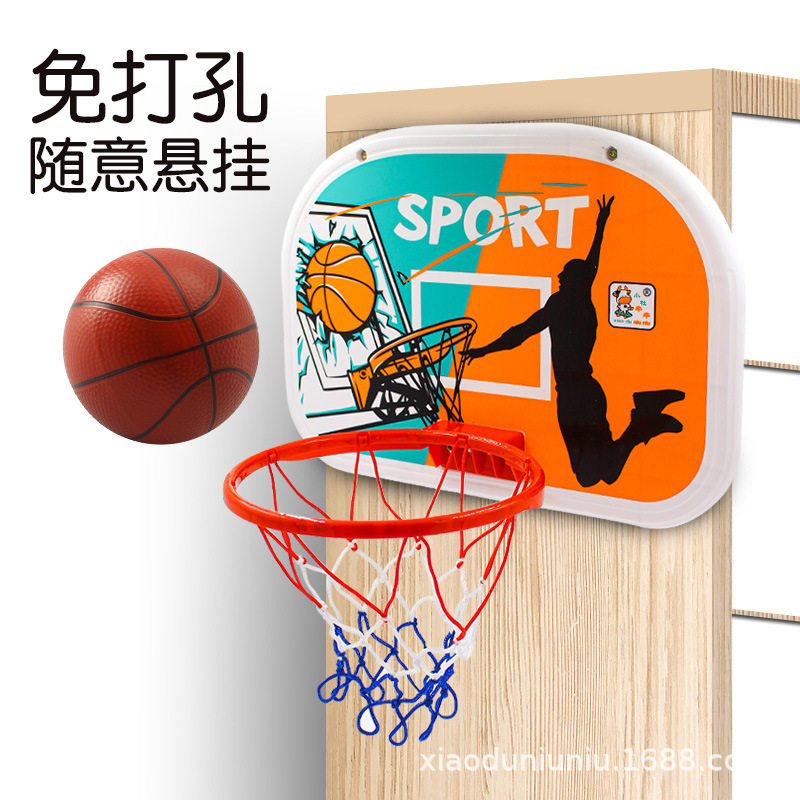 跨境挂式儿童篮球篮球架投篮框玩更多保龄球配件