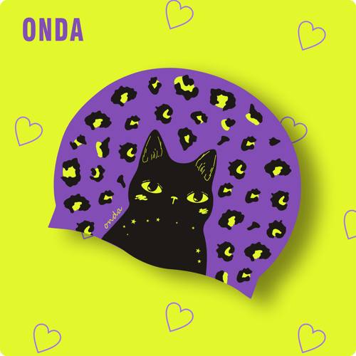ONDA原创设计小动物大头长发高弹护耳舒适不勒头防滑硅胶泳帽