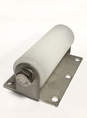 通用不锈钢尼龙轮带支架38X100平移门下轮导向轮夹门定位轮推拉滑