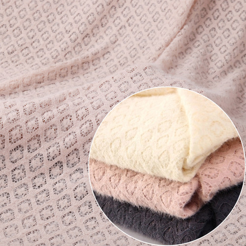 蕾丝打底衫衣服柔软杏色diy布料