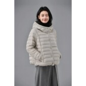 大乔爱生活连帽排骨感时尚 保暖白鸭绒羽绒服外套ZYD055 大乔