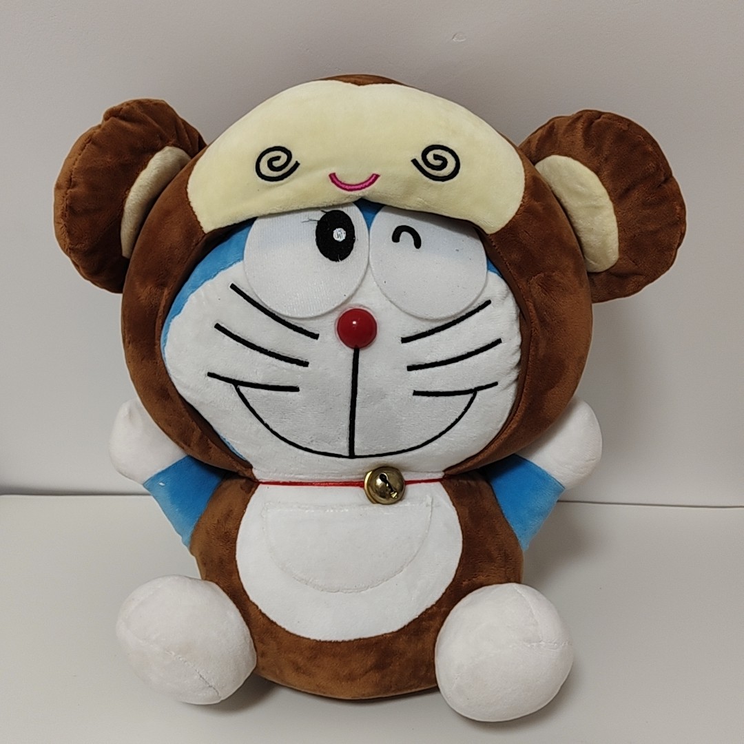 全新毛绒玩具公仔可爱卡通变装机器猫玩偶高35厘米