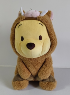 库存尾货毛绒玩具可爱变装野猪黄色小熊娃娃儿童安抚高33厘米