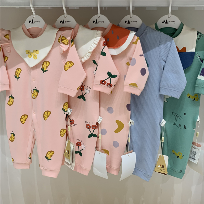 安卡米无开衫连体衣舒绒秋季哈衣