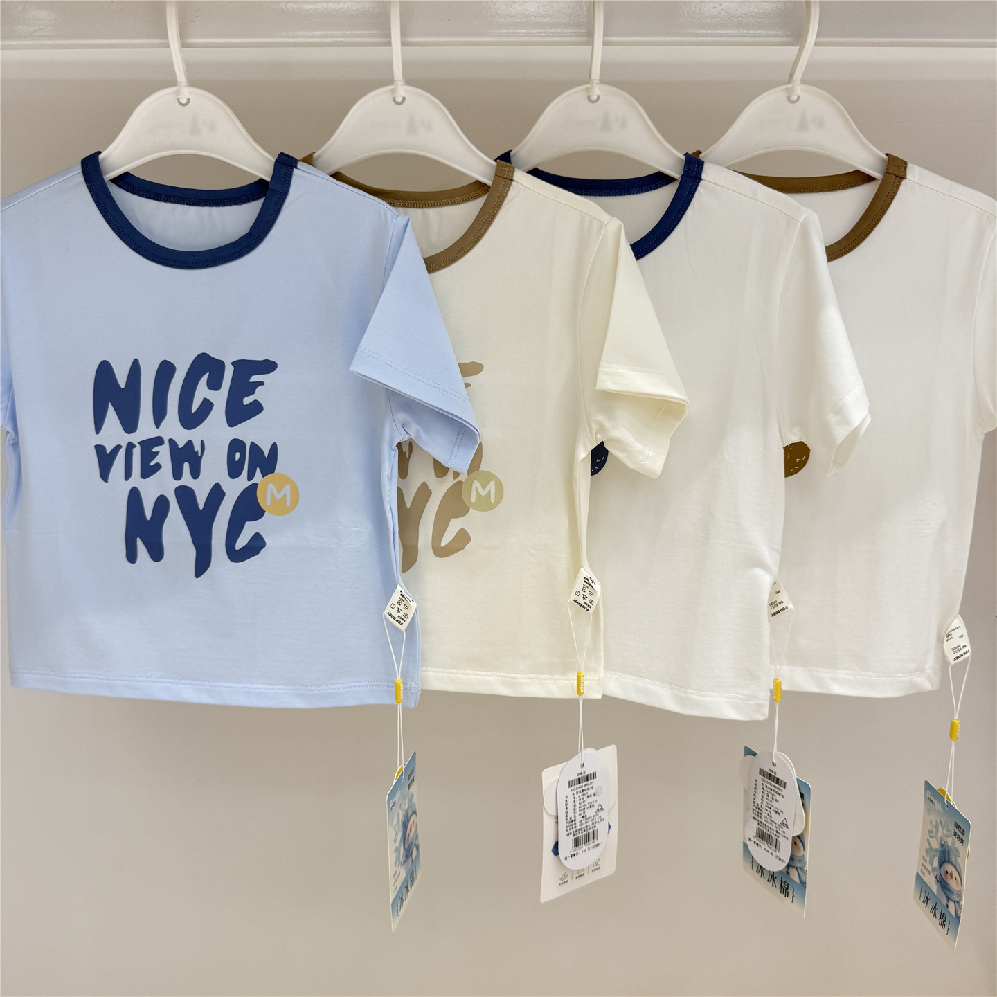 库比鼠夏季薄款婴儿短袖T恤男女宝宝休闲圆领上衣小童半袖韩版t恤