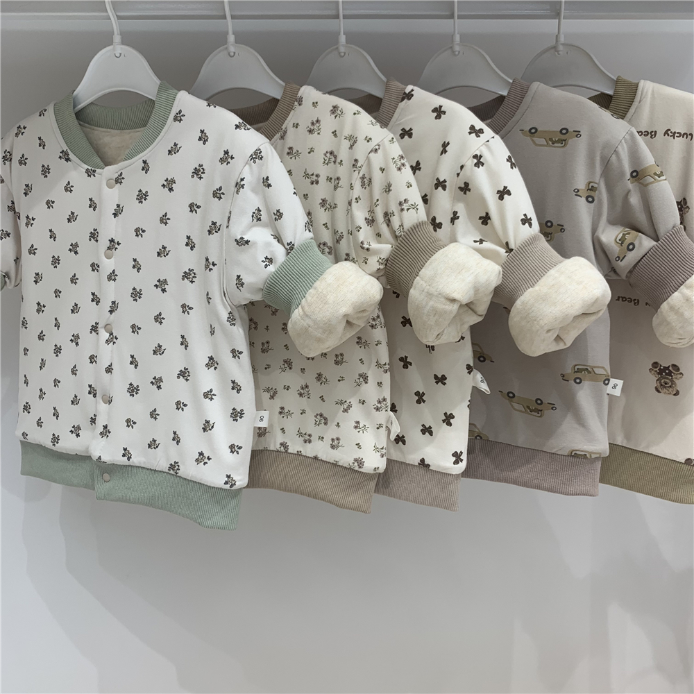 宝宝秋冬季薄棉单件上衣