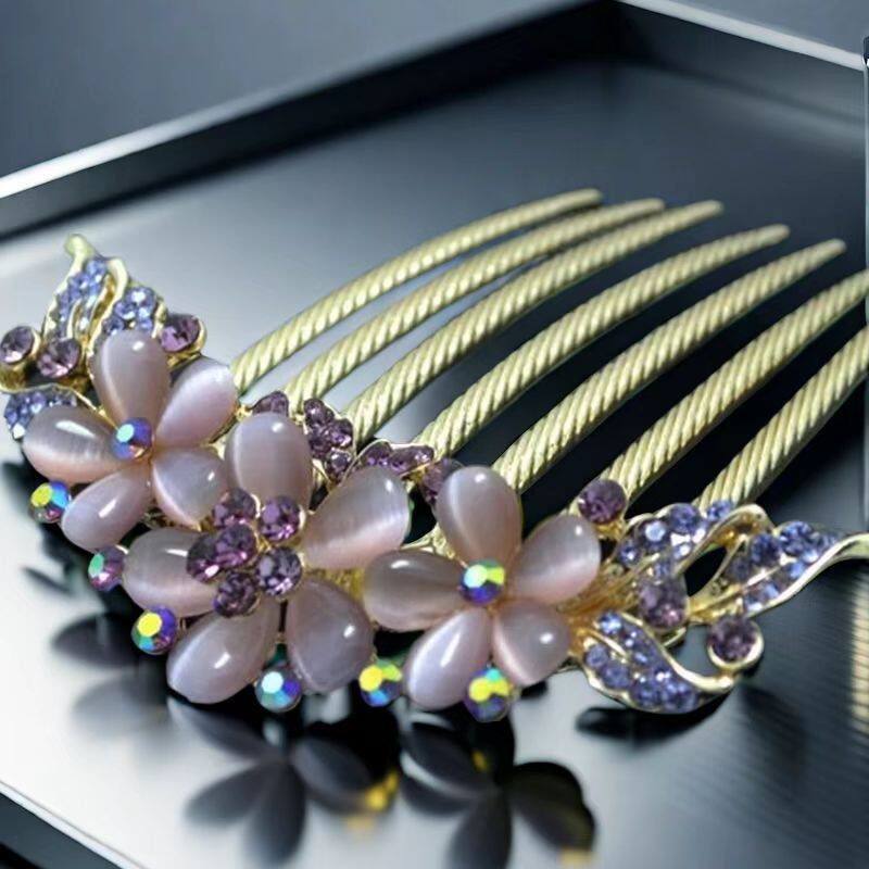 插梳盘发后脑勺发夹发簪梳子