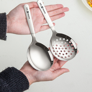 304不锈钢分餐勺子大号家用大饭勺吃面汤勺加厚汤匙鹅蛋勺分菜勺