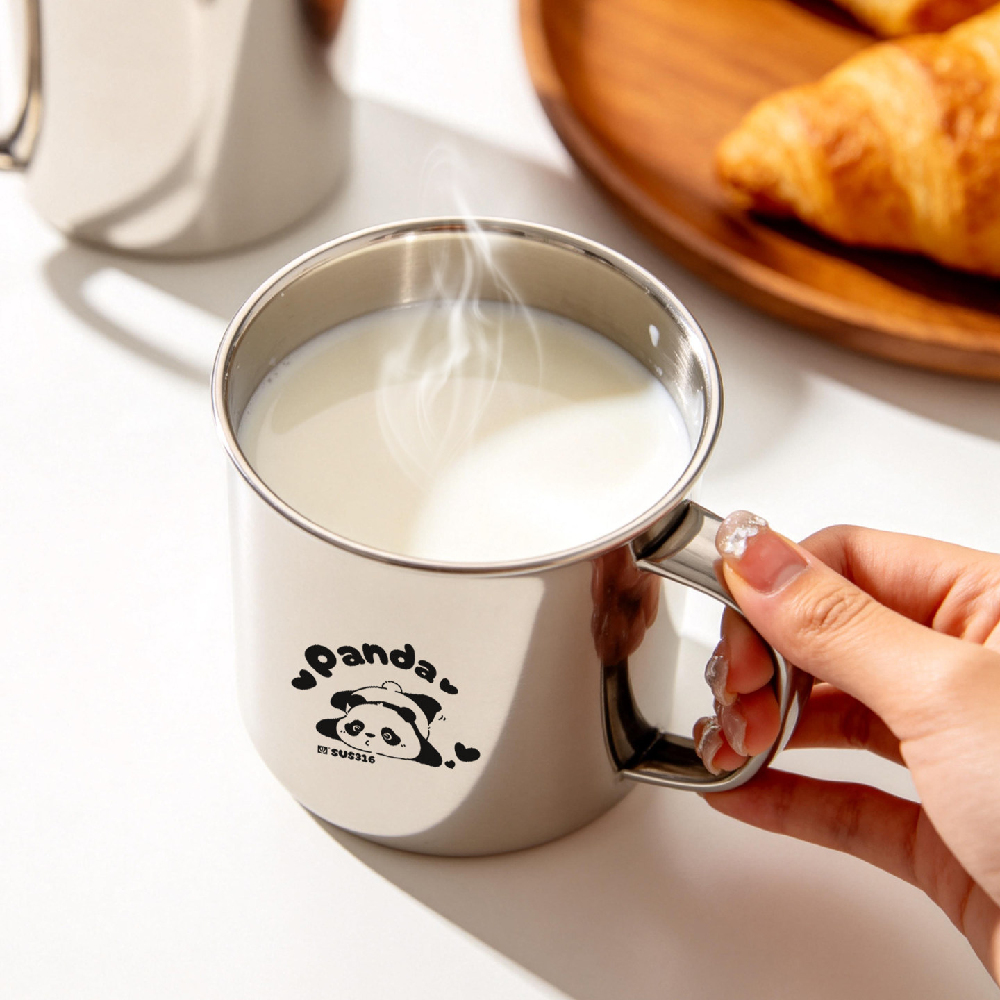 食品级316不锈钢儿童水杯幼儿园宝宝杯子带盖子防摔口杯摔不烂