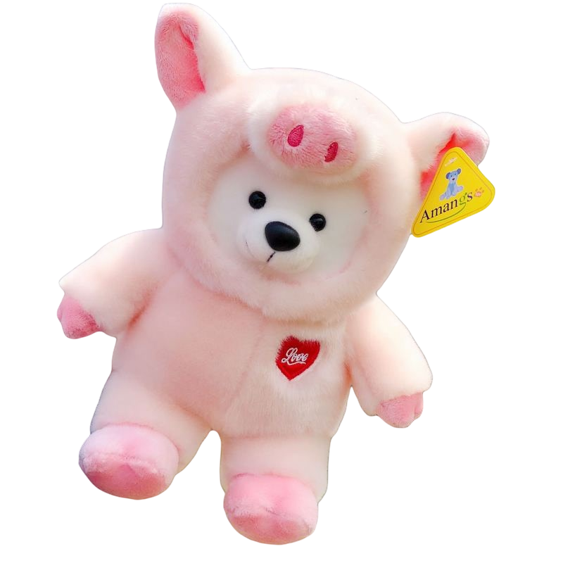 变身猪猪可爱萌韩国礼物毛绒玩具