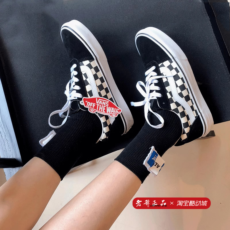 Vans男女同款系带滑板鞋