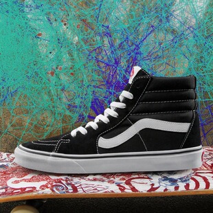 VANS SK8-HI高帮黑白经典款男鞋女鞋休闲情侣帆布板鞋VN000D5IB8C